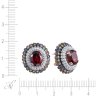 Серьги из золота с бриллиантом и гранатом (Арт.we01423k-2_sr_sa_sm_gr_pink)