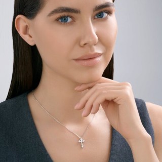 Колье из серебра с фианитами «Свет Веры» SOKOLOV (арт.9407)