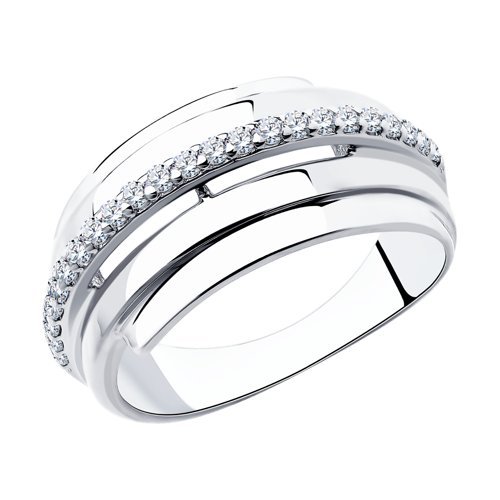 Кольцо из серебра с фианитами (Арт.94-110-00426-1)