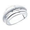 Кольцо из серебра с фианитами (Арт.94-110-00426-1)