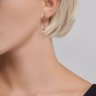 Серьги из серебра с фианитами (Арт.94026040)