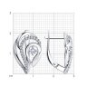 Серьги из серебра с фианитами (Арт.94-120-00725-1)