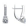Серьги из серебра с фианитами (Арт.94-120-01556-1)