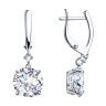 Серьги из серебра с фианитами (Арт.94-121-01653-1)
