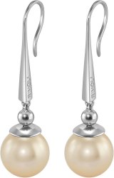 Серьги из серебра с жемчугом (Арт.aas-16-12-5-s)