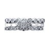 Серебряное наборное кольцо с фианитами (Арт.94011705)