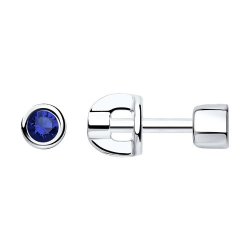 Серьги из серебра с фианитами (Арт.94024803)