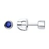 Серьги из серебра с фианитами (Арт.94024803)