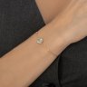 Браслет золотой пробы 585 с топазом (Арт.750611)