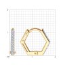 Серьги из золота с фианитами (Арт.029885)