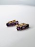 Серьги золотые с аметистами «Виноградный Вечер» Estet (арт.01С315780-5)