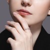 Кольцо из белого золота с бриллиантами «Линия сияния» Соколов (арт.1012)