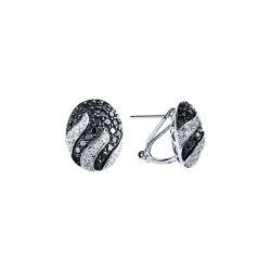 Серьги из белого золота с бриллиантом (Арт.e21089c_db_wg)
