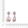 Серьги из золота с бриллиантом и корундом (Арт.e3331k_sr_dn_ps_cr_blk)