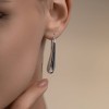 Серьги из серебра с родиевым покрытием «Капля света» Соколов (арт.94-123-00120-1)