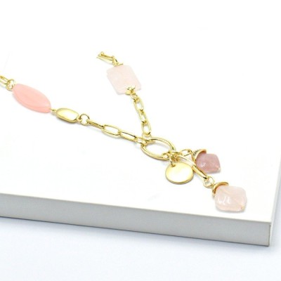 Ожерелье с кварцем и эмалью «Серебряные крылья Radiance» MyJewels (арт.2522)