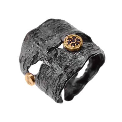 Серебряное кольцо BEAVERS со шпинелью 1223sh_ox