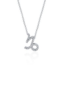 Ожерелье с бриллиантами «Козерог Elegance» из белого золота Estet (арт.01Л622132)