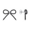 Серьги из белого золота с бриллиантами и шпинелью (Арт.1022573-3)