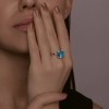 Кольцо из серебра с фианитом «Ледяной кристалл» Соколов (арт.9401)