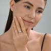 Кольцо из серебра с фианитами «Снежное Сияние» Соколов (арт.94014421)