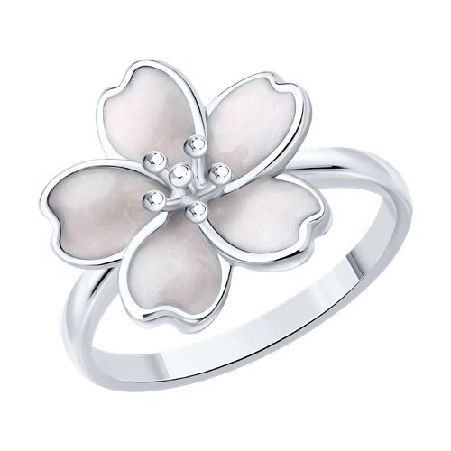 Кольцо из серебра с эмалью (Арт.94014638)