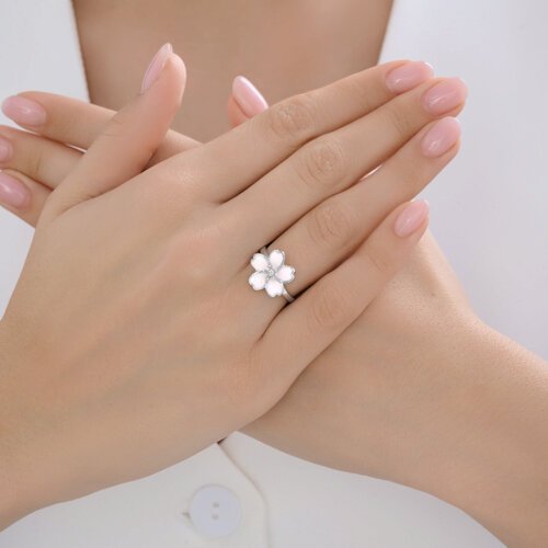 Кольцо из серебра с эмалью (Арт.94014638)