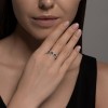 Кольцо из белого золота с бриллиантами и сапфирами «Сияние Ночи» Соколов (арт.2011313-3)