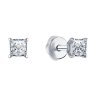 Серьги из белого золота с бриллиантами (Арт.1022272-3)