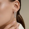 Серьги из серебра с фианитами «Изысканный ореол» SOKOLOV (арт.94027344)