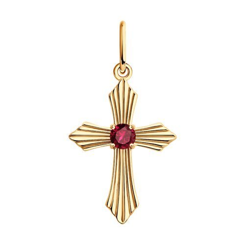 Подвеска из золота с рубином (Арт.4030202)