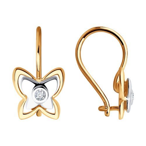 Серьги из золота с фианитами (Арт.51-120-02046-1)