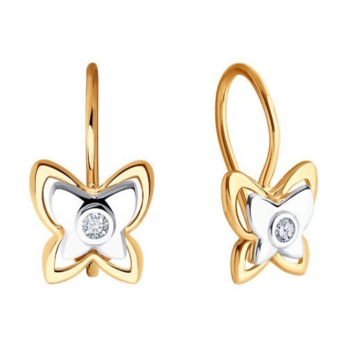 Серьги из золота с фианитами (Арт.51-120-02046-1)