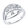 Кольцо из серебра с фианитами (Арт.94-110-00536-1)