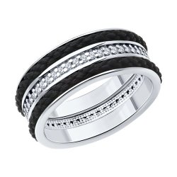 Кольцо из серебра с фианитами (Арт.94-110-01814-1)