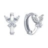Серьги из серебра с фианитами (Арт.94026042)