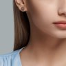 Серьги из комбинированного золота 585 пробы с бриллиантами (Арт.51-222-00788-2)