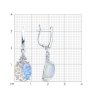 Серьги из серебра с опалитами и фианитами (Арт.94-321-01837-1)