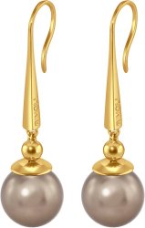 Серьги из серебра с жемчугом (Арт.aas-16-12-9-g)