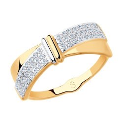 Кольцо из золота с фианитами (Арт.018150)