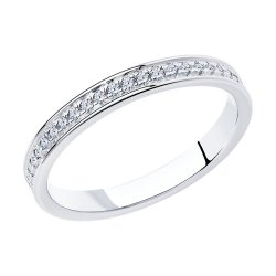 Кольцо из серебра с фианитами (Арт.94012515)