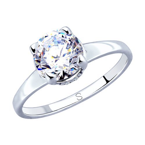 Кольцо из серебра с фианитами (Арт.94012811)