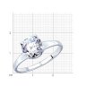 Кольцо из серебра с фианитами (Арт.94012811)