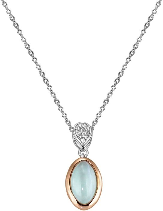 Кулон из серебра с кошачим глазом и куб. цирконием (Арт.fap-1-2-r)