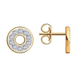 Серьги из золота с фианитами (Арт.029341)