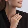 Кольцо из белого золота с бриллиантами (Арт.7010041-3)