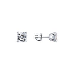 Серьги из серебра с фианитами (Арт.94025752)
