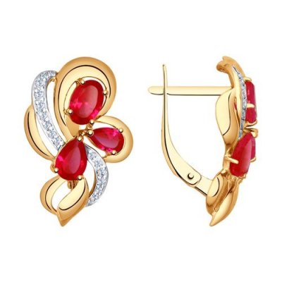 Серьги золотые пробы 585 (Арт.724996)