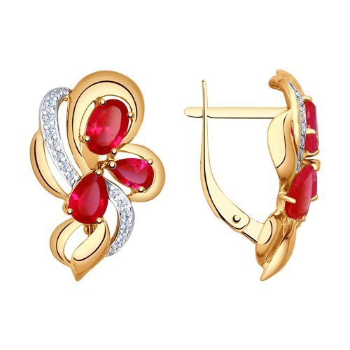 Серьги золотые пробы 585 (Арт.724996)