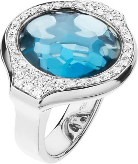 Кольцо с бриллиантами и топазом «Dynastie Azure» Korloff (арт.K11CATWG)